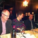 Andrew Seabrook (NZ Bloodstock), Ryan English and Simon Reid at Jervois St Steakhouse Andrew Seabrook (NZ Bloodstock), Ryan English and Simon Reid at Jervois St Steakhouse